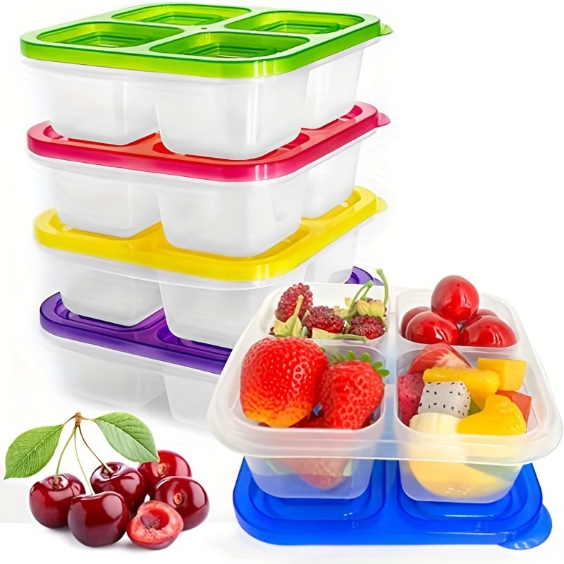 New TUPPERWARE Lunch It Containers Set Of 5 ~ Divided Snack Meal