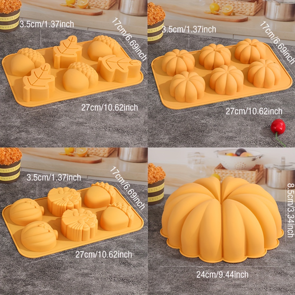 Pumpkin 9 Inch Silicone Cake Mold, Bundt Cake Pan,fall Baking 