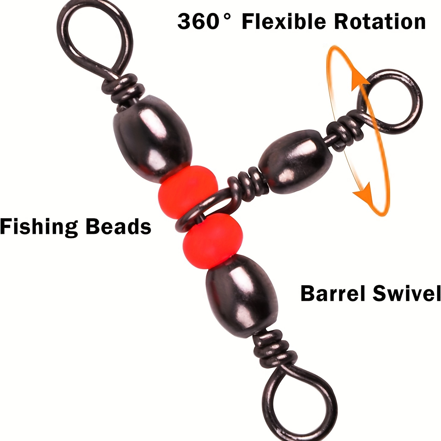 9km 3 Way Fishing Swivels Double Rolling Swivels T shape - Temu Philippines