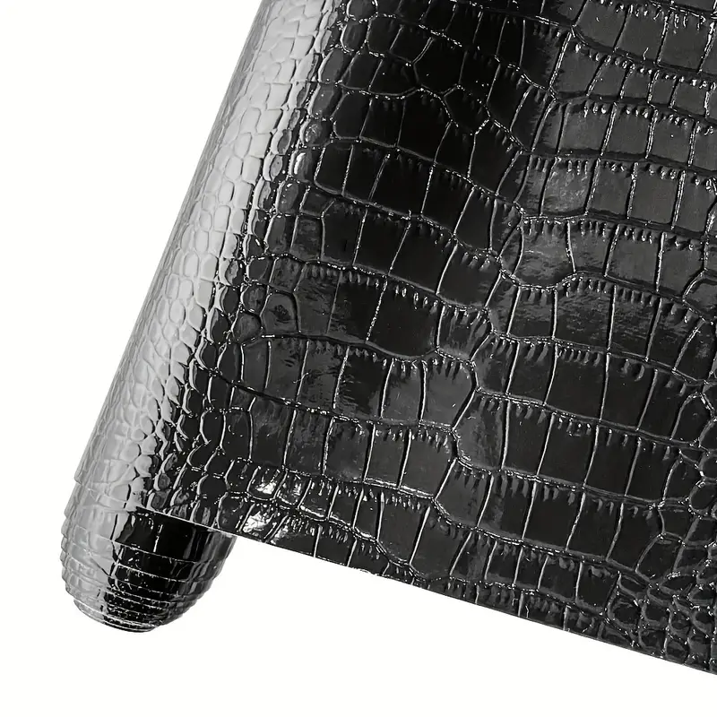 Pu Leather Fabric Faux Leather Fabric Crocodile Pattern Road - Temu