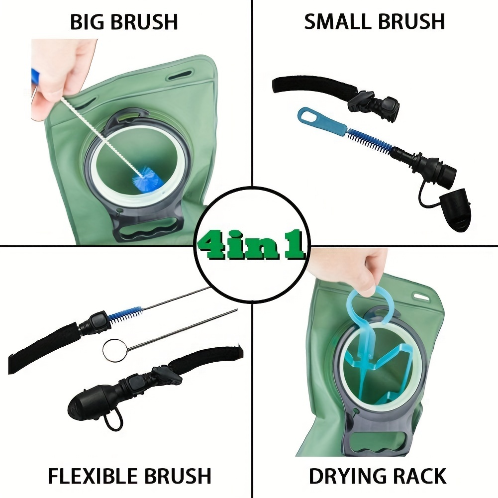 4pcs Hydration Bladder Cleaning Kit 4 In 1 Water Bladder Cleaner Set