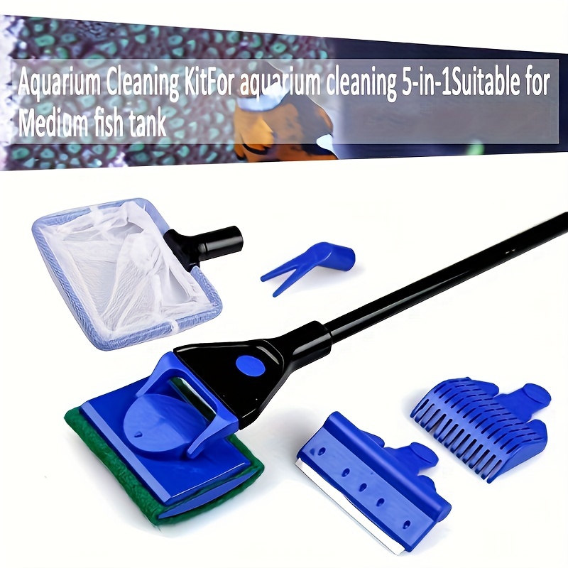 5 in 1 Aquarium Cleaning Kit: Keep Your Fish Tank Clean And - Temu