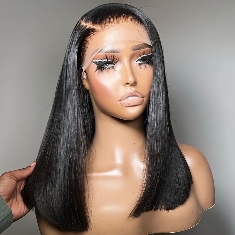 Ali Lumina 13x4 Lace Front Wigs Short Bob Wigs Straight Human Hair