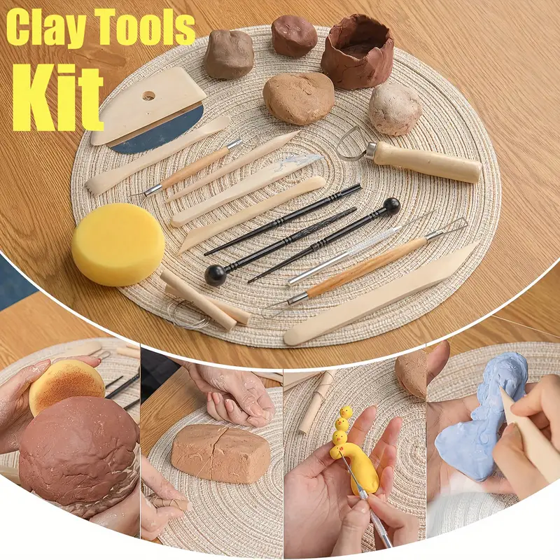 Polymer Clay Tools Kit Clay Tools Modeling Clay Carving - Temu