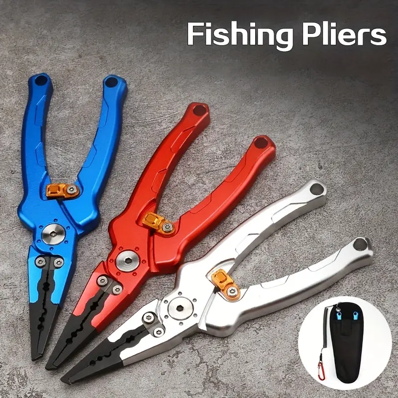 Aluminum Saltwater Fishing Pliers Braid Cutters Split Ring - Temu