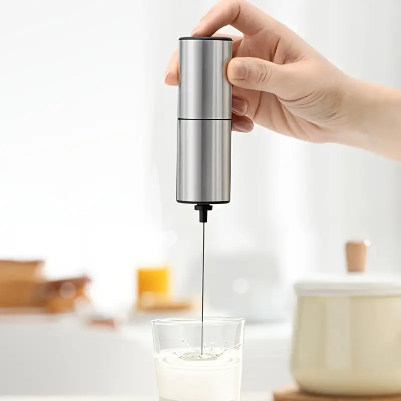 handheld egg beater electric beater new stainless steel coffee cream electric foam maker handheld portable blender no battery details 3