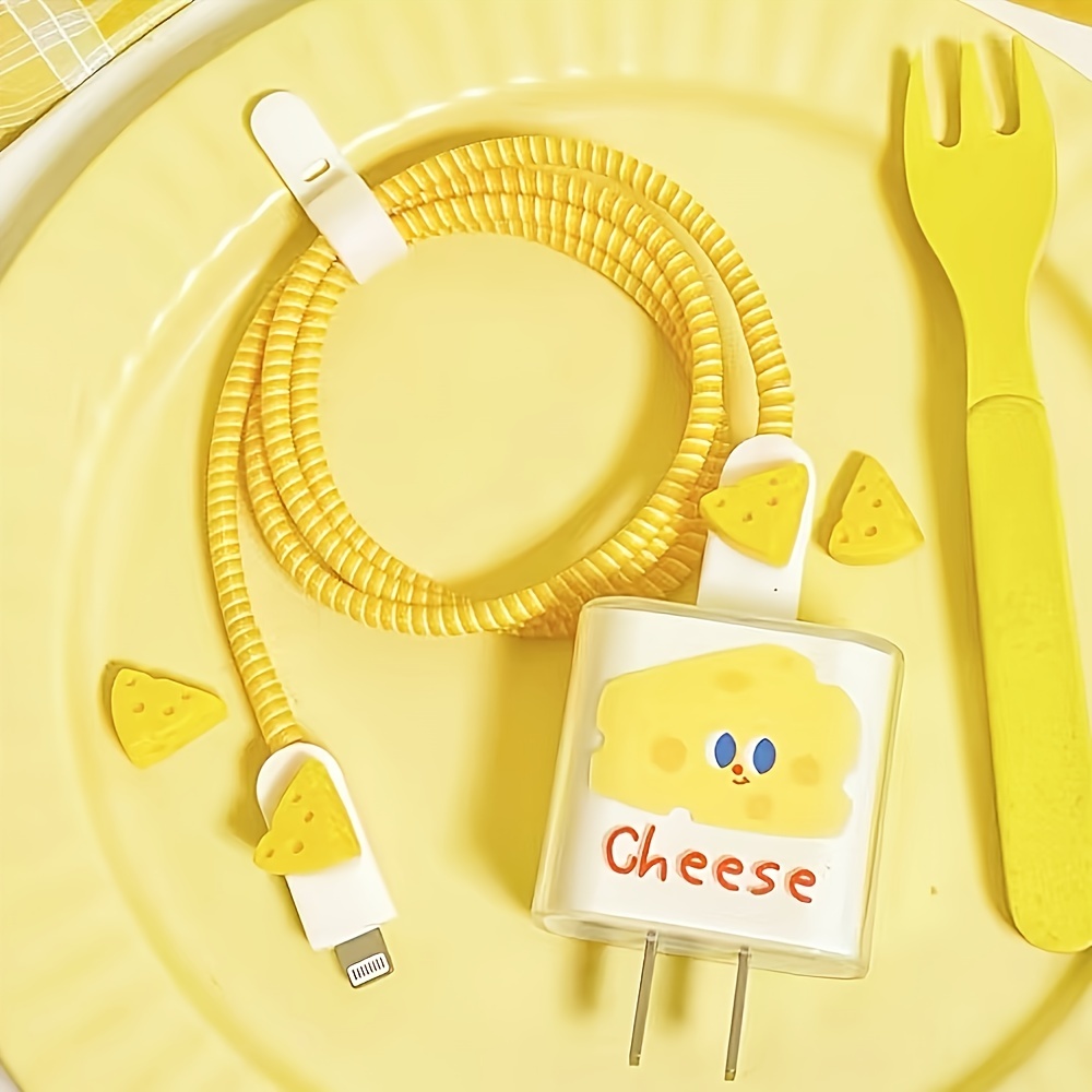 yellow cheese case for charger and protective cover for data cable case for apple 12 data cable protective cover suitable for iphone11pro max 13pro details 0