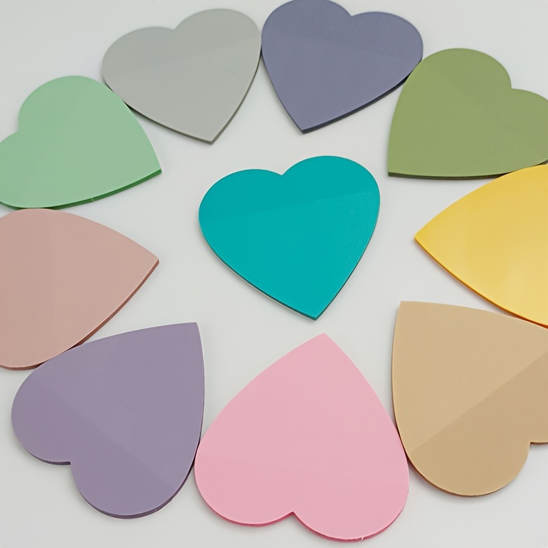 Cartoon Heart Stickers Colorful Heart Shaped Stickers Love - Temu