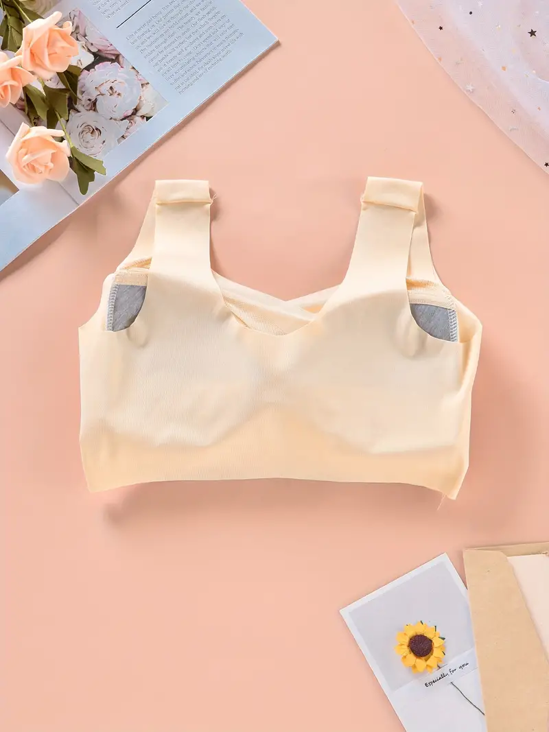 Womens Seamless Bra Wireless Ice Silk Bras Soft Comfy Breathable