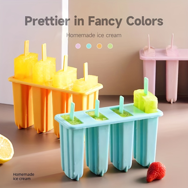 50pcs, Acrylic Cakesicle Popsicle Sticks (4.5''), Reusable Mirror Ice Cream  Sticks, Golden Craft Ice Pop Sticks For Party, Summer Festival And Home DI