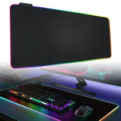 Colorful LED Anti-Slip Base Computer Keyboard&Mouse Pad
