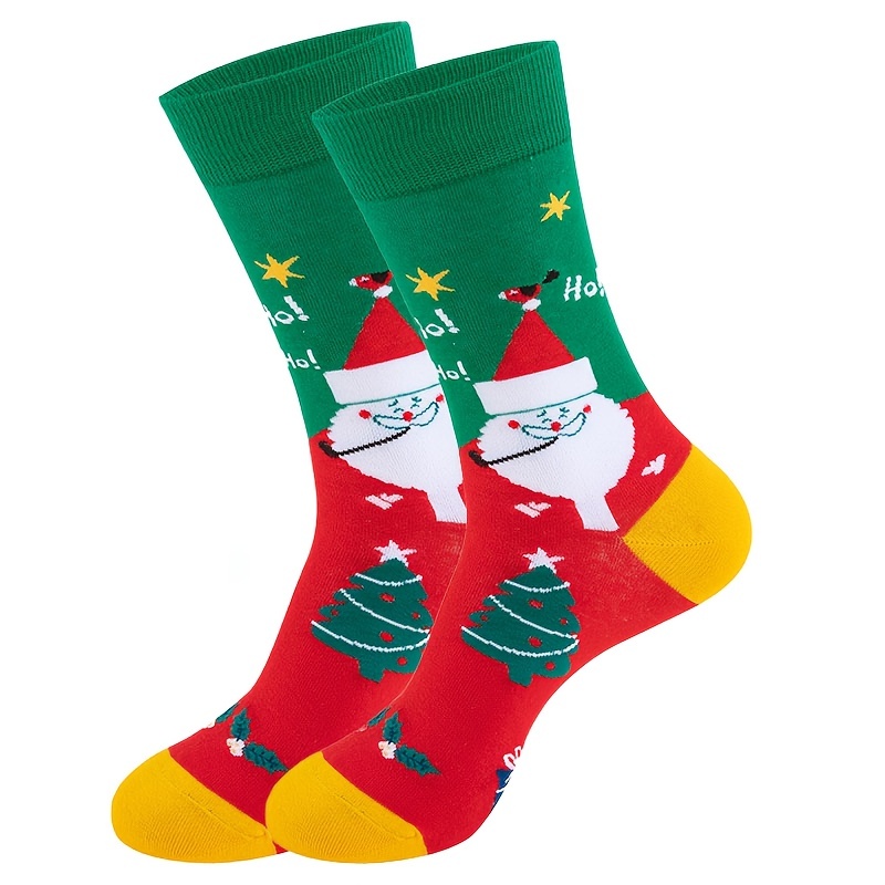 3/6 Pares Calcetines Transpirables Cómodos Estilo Navideño - Temu