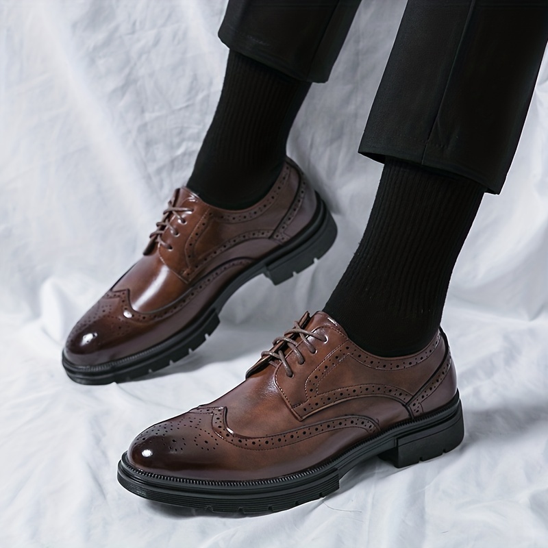 Men's Lace Up Brogue Style Formal Shoes