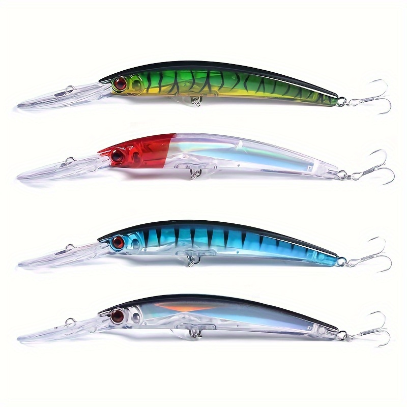 Minnow Fishing Lures Wobblers 3d Lifelike Eyes Bass Pike - Temu