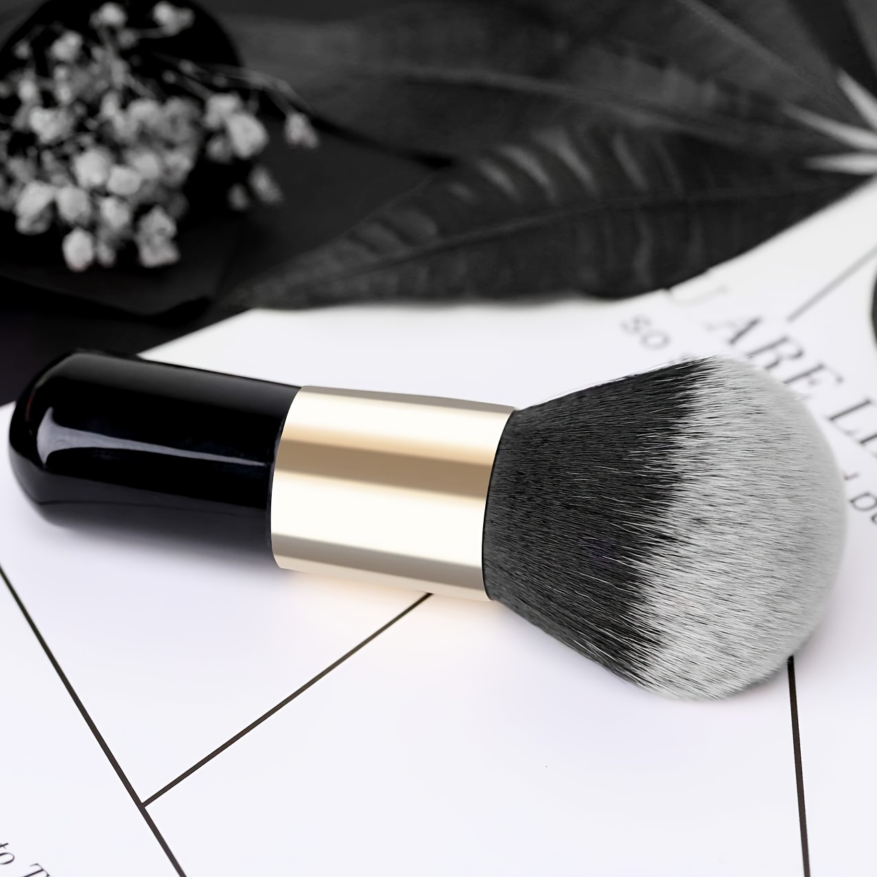 New Lotus Single Point Loose Powder Makeup Brush Beauty Tool - Temu