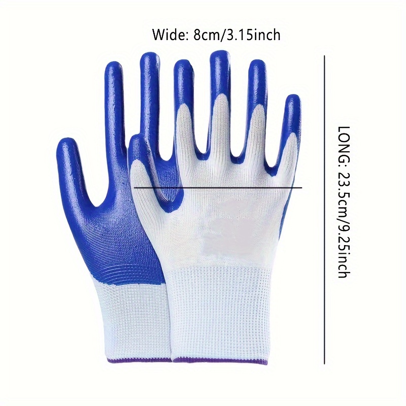 Safety Gloves Construction, Gloves Work Resistant Rubber