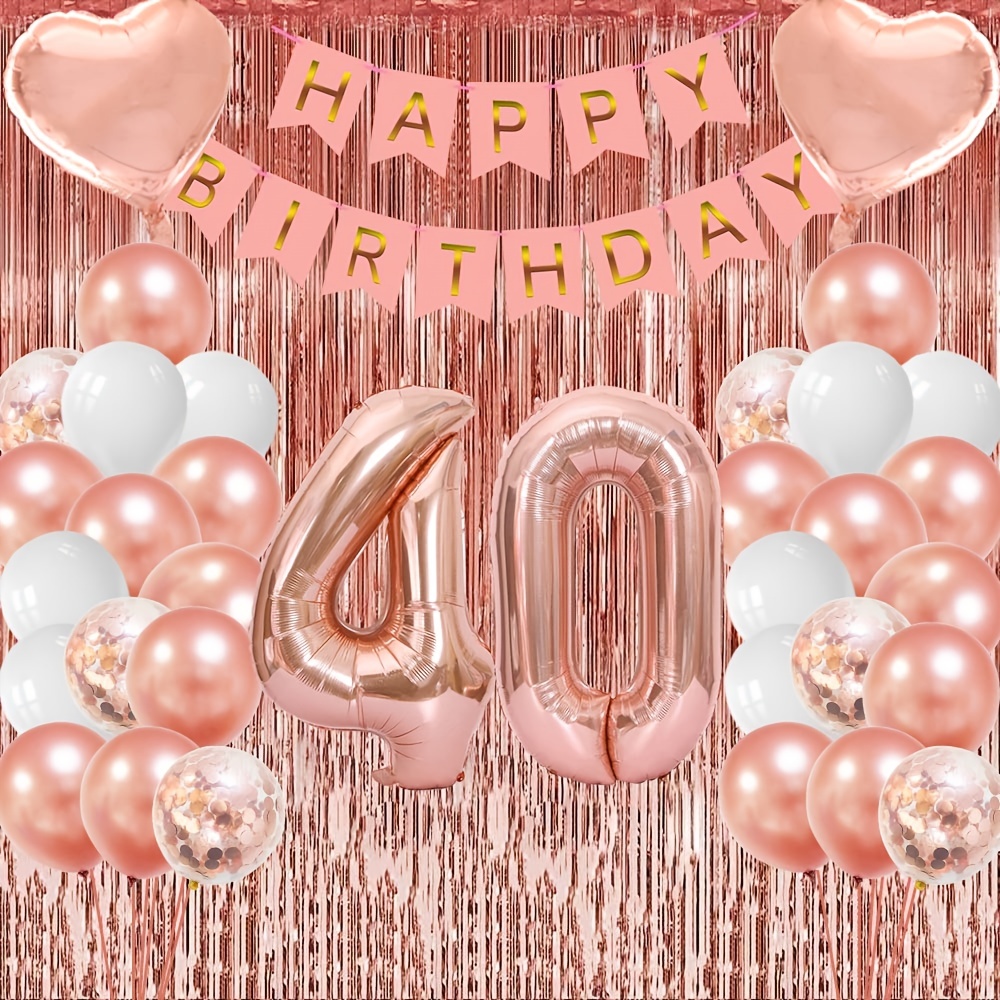 Regalos de cumpleaños 40 para mujer, suministros para fiesta de cumpleaños  40, decoraciones de 40 años, regalos de cumpleaños para mujeres, 40 regalos