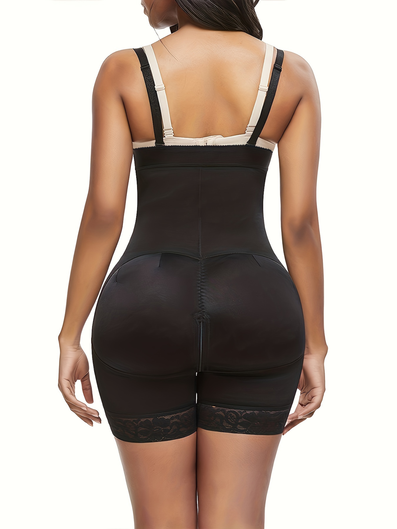 Shapewear Vest Bodysuit Open Chest Butt Lifter Compression - Temu