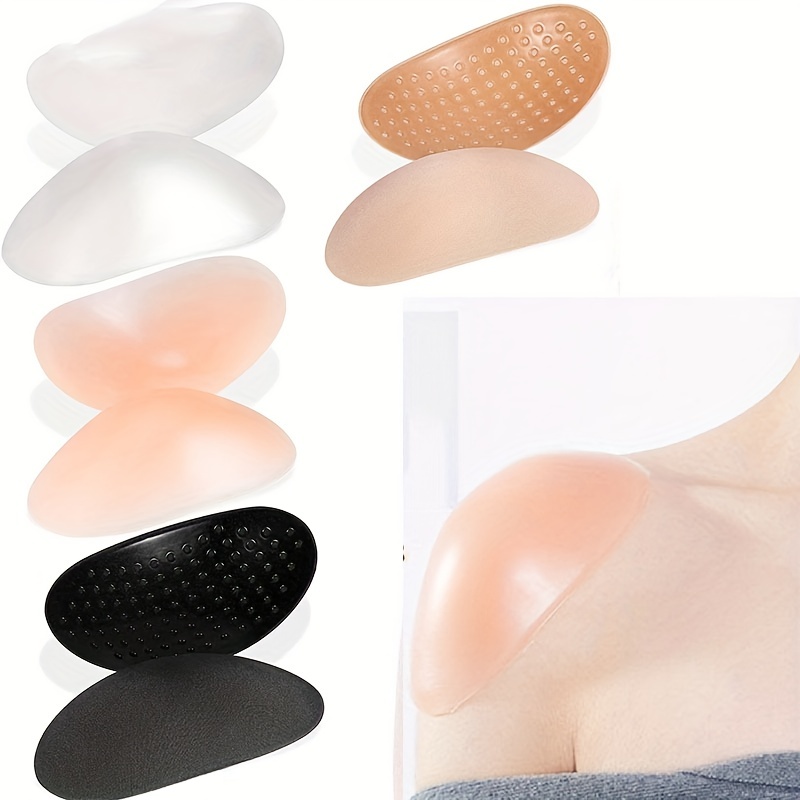 Ladies Soft Shoulder Protectors Pads Nude Silicone Bra Strap