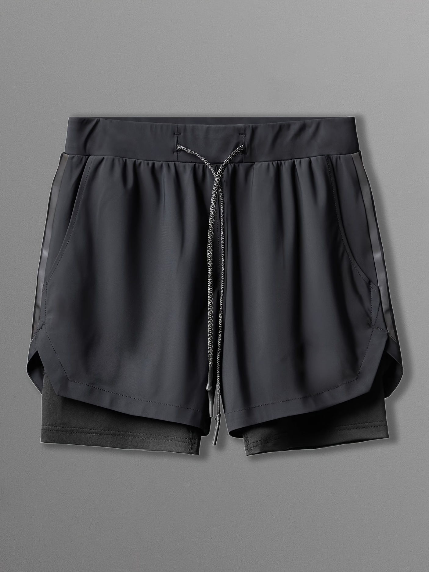 Men'S Quick-Dry Shorts for Sports, Running, And Marathons, Designed for Short Sprints And American-Style Workouts, Featuring a Liner And a Length That Doesn'T Go Past The Knees