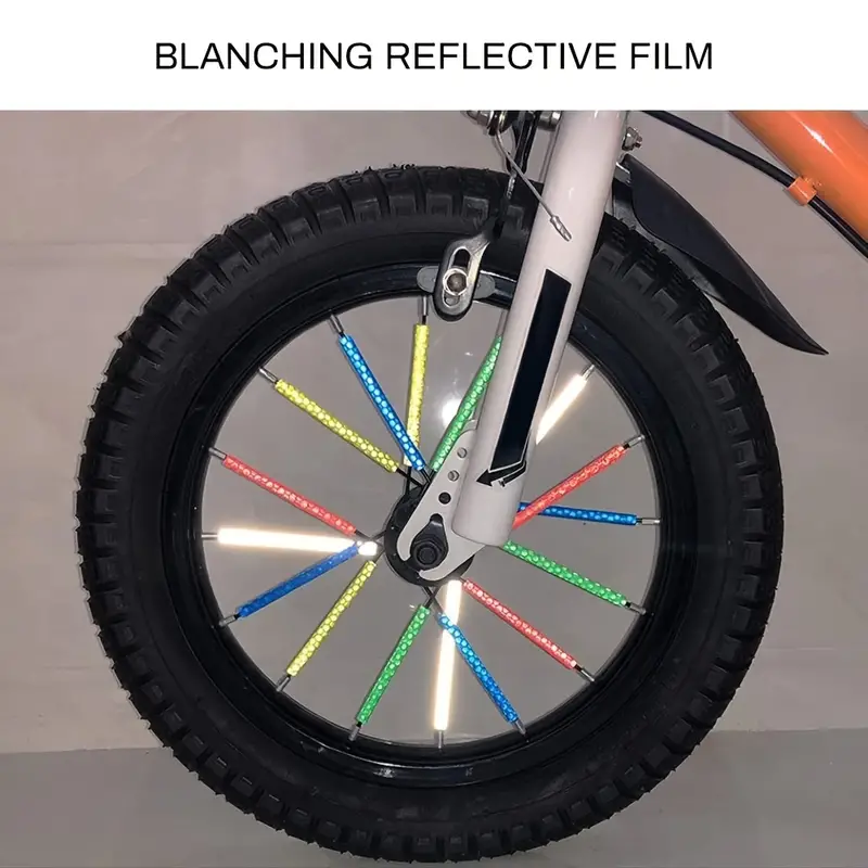 Bike Reflectors Spoke Reflective Tape Safety Strip Bicycle - Temu