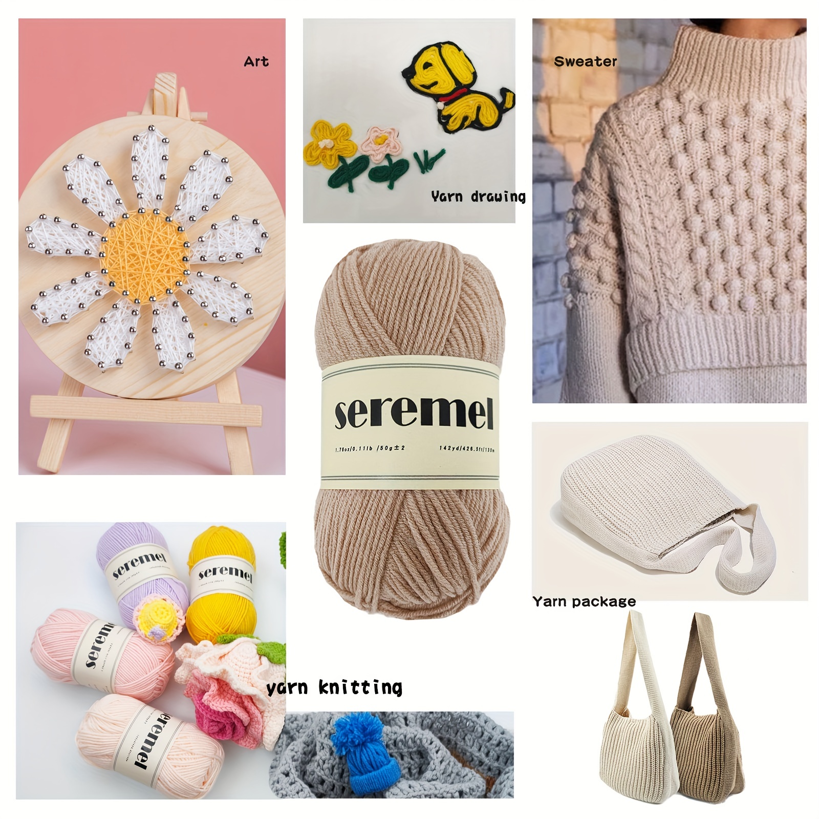 Fluorescent DK Yarn DIY Crafts Knitting Polyester Yarn 50m 50g 11 Colors New