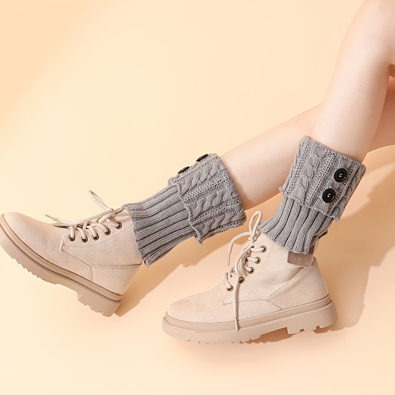 1 Pair Of Button Short Short Socks Socks