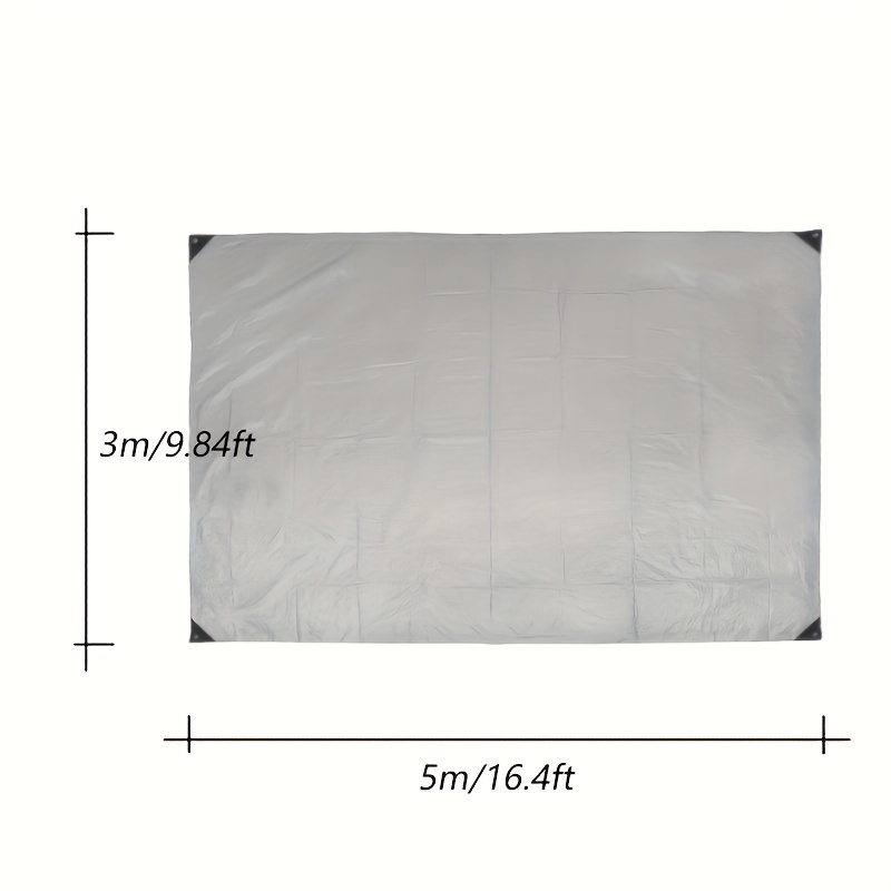 Lona Impermeable De Poliéster Grueso, Tela Impermeable De Doble Cara Contra  El Sol Y La Congelación, Refugio De Lluvia De Emergencia, Cubierta Exterio