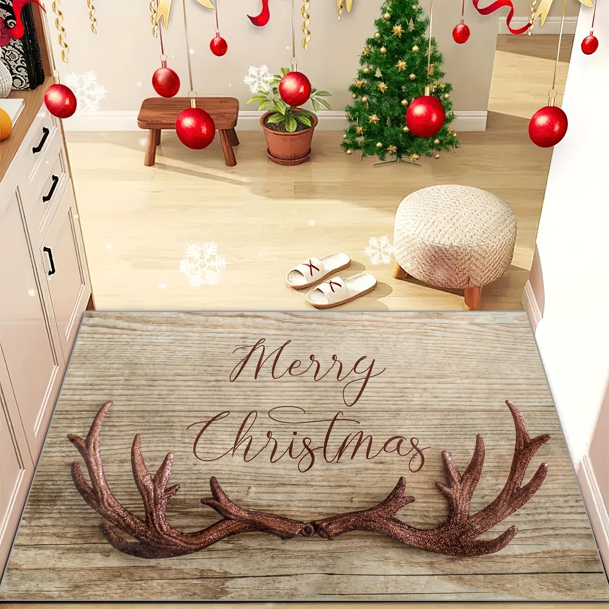 All Over Christmas Tree Doormat Holiday Tree Doormat -  UK in