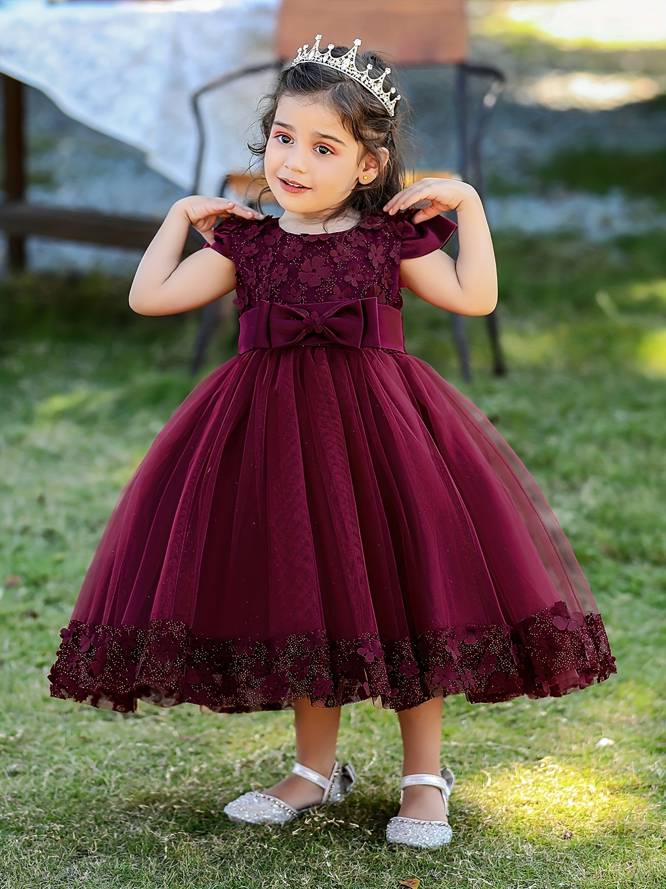 Vestido De Bautizo Niña Niña - Temu Chile