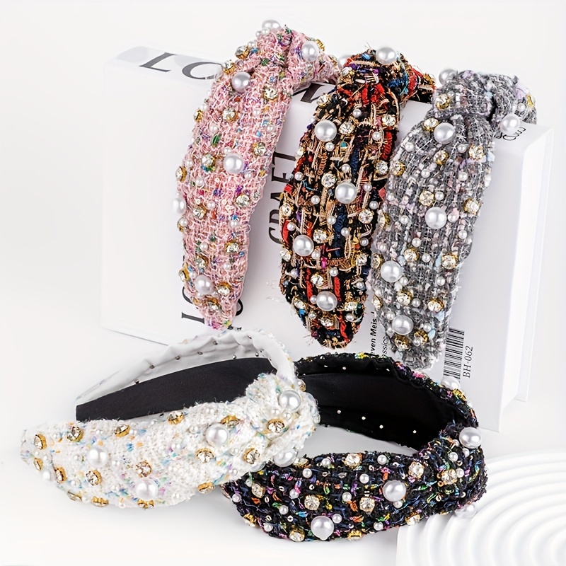 Bling Crystal Rhinestone Multi-Color Rainbow Padded Cushion Headband