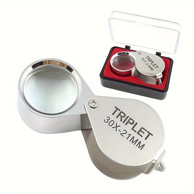 30x Folding Magnifier Magnifying Glass For Metal - Temu