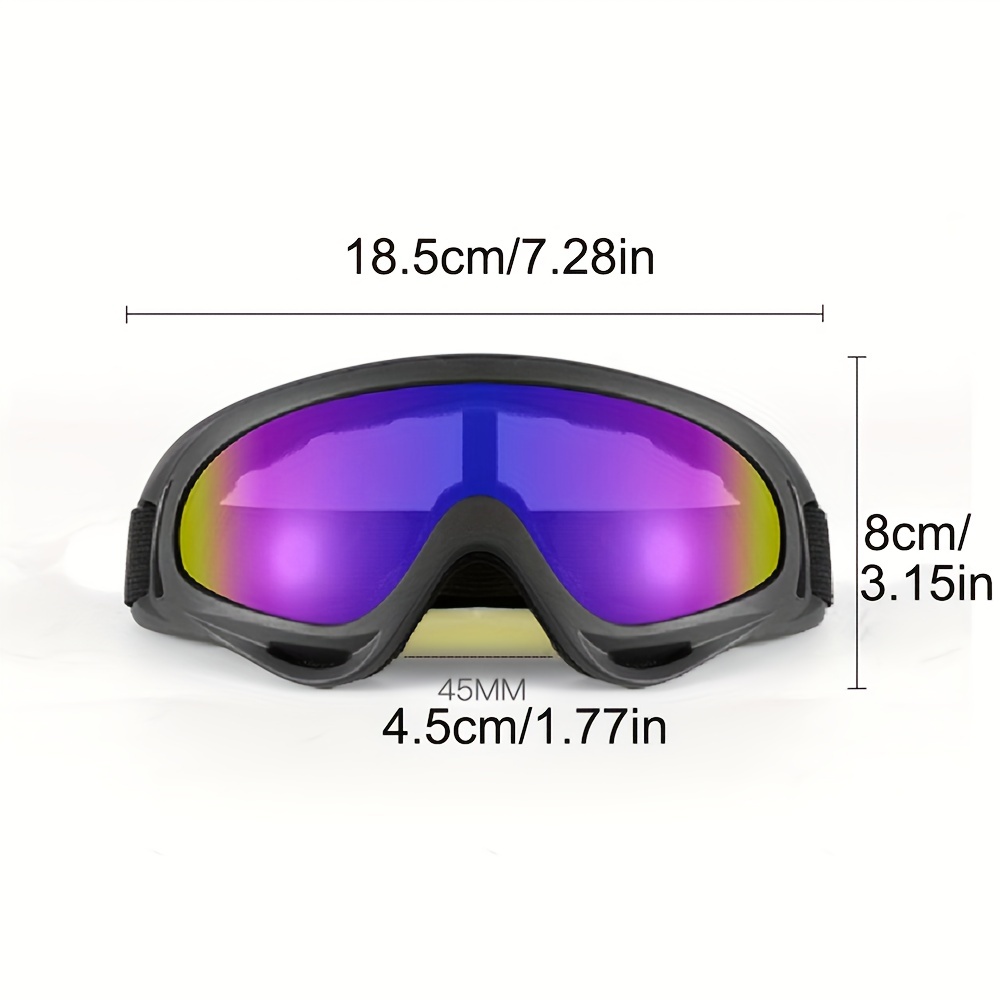 Gafas de sol a prueba de polvo gafas de esquí de nieve para hombre correa  ajusta