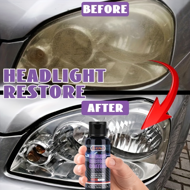 Car Headlight Restoration Refurbishing Agent Headlight Care Polish Agent  Headlight Restore Coating Light Removing Oxidation Prevent Scratches  JB-XPCS8
