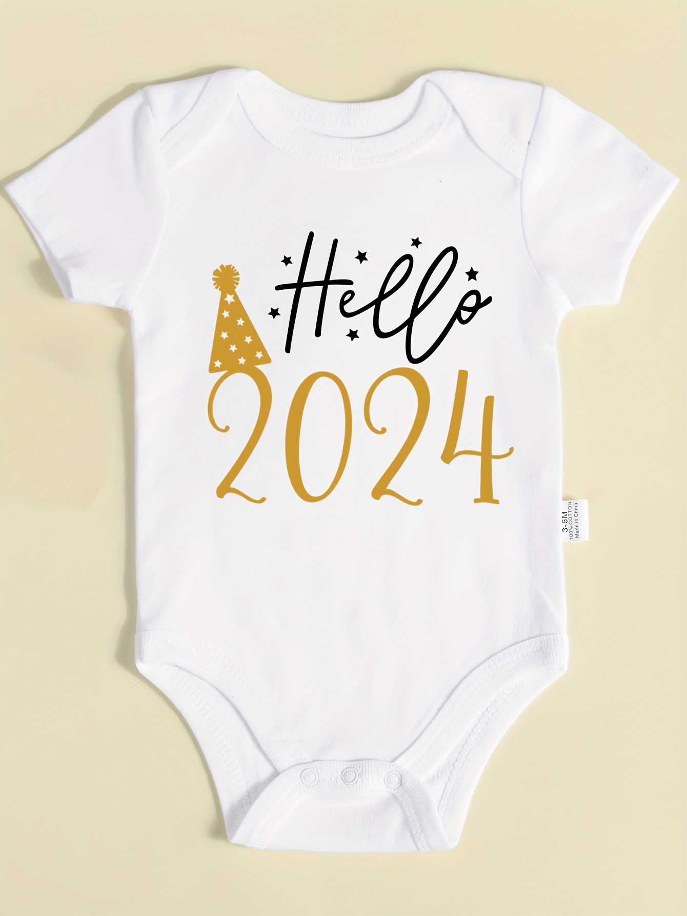 2024 Nuevo Mameluco Bebé Impresión Letra Regalo Embarazo - Temu