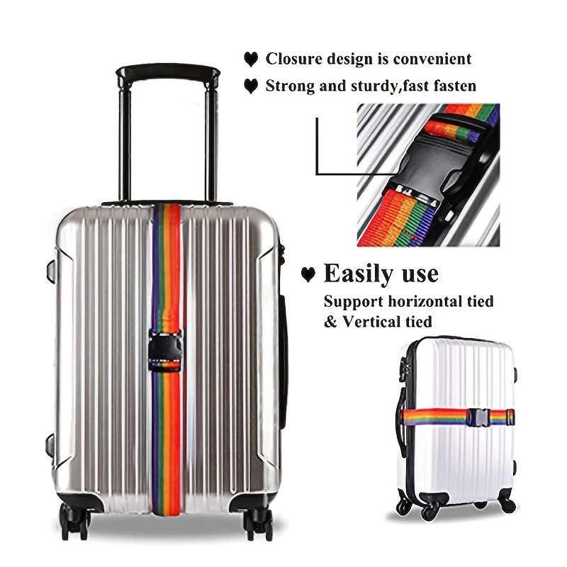 Collwait 2-in-1 Adjustable Luggage Belt Luggage Accessories