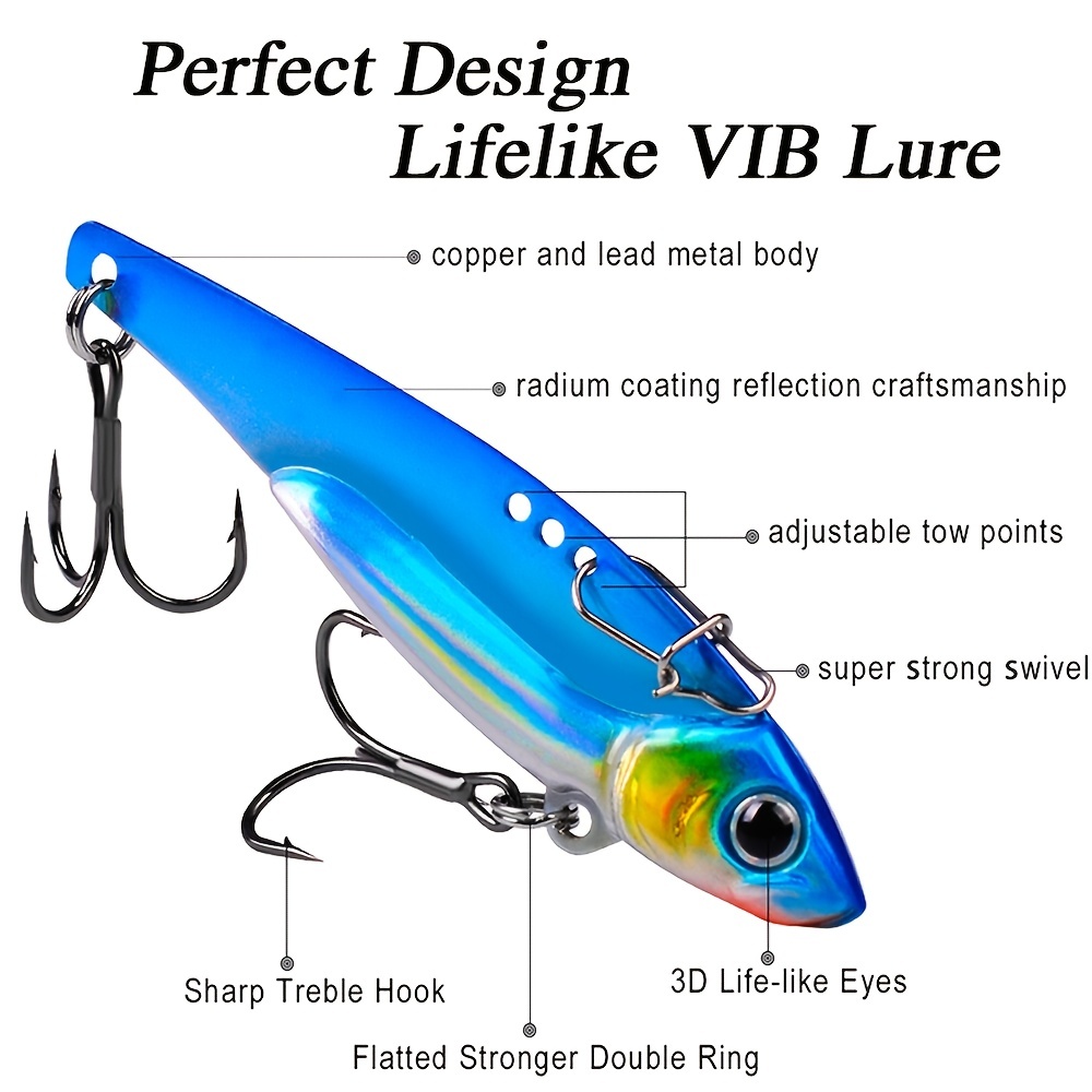 Proberos 1pc Metal Vib Blade Lure 0 60oz 2 95in Sinking - Temu New