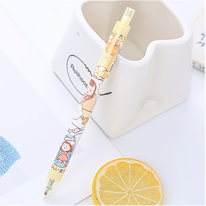 Gel Ink Pens, Black Ink Pens Fine Point Smooth Writing Pen 0.5mm  Retractable, Best Aesthetic Cute Pens for Journaling Note