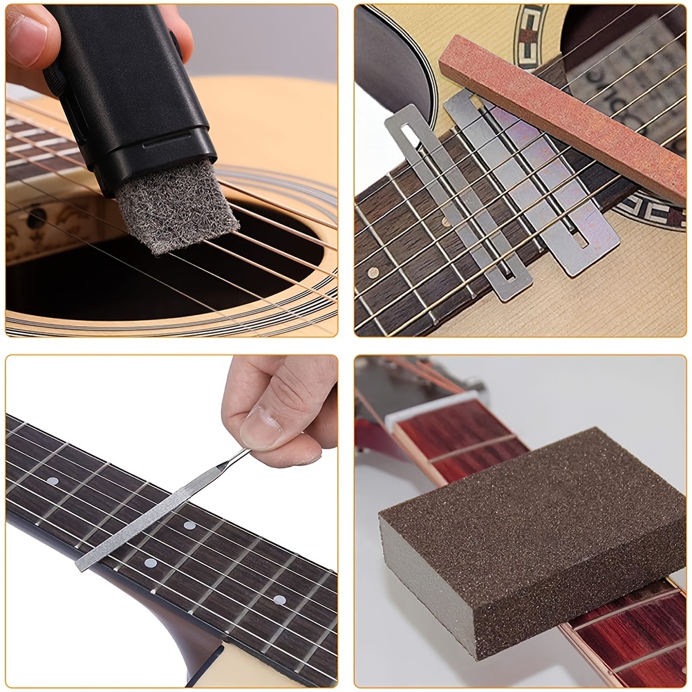 Kit de mesure d'outil de jauge de règle d'action de corde de guitare pour  basse électrique et guitare acoustique