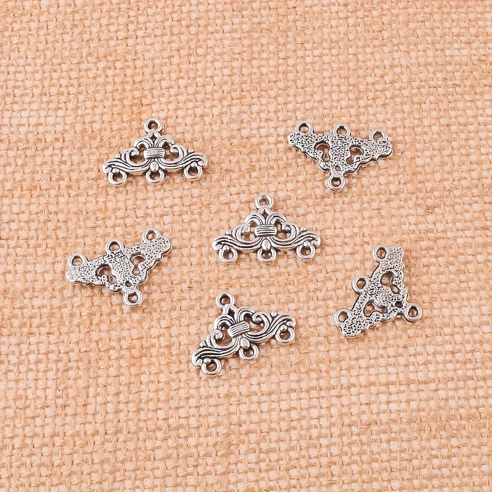 Hole Fit Wire Vintage Silvery Hollow Pendant Clasp Bails - Temu