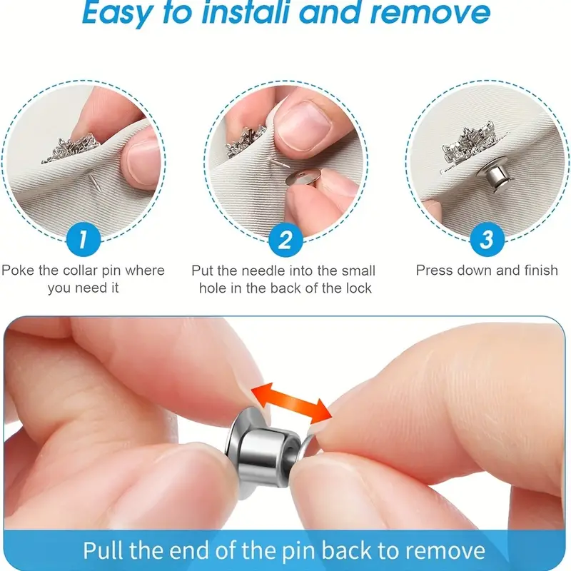Locking Pin Back Locking Pin Keeper Clasp Metal Pin Backing - Temu