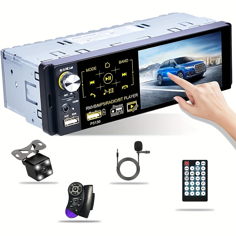 Bileeko Car Stereo 2 Din Car Radio Mp5 Player Backup Camera - Temu