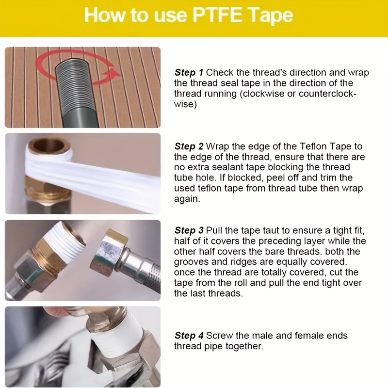 how to use plumbers thread seal tape