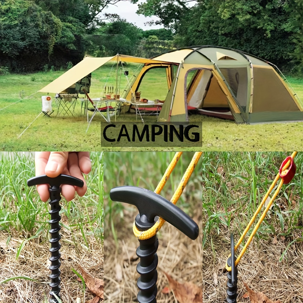 4pcs Outdoor 25cm Luminous Nail Camping Tent Peg Steel Stake Tent  accessories