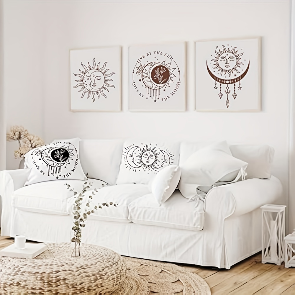 Sun And Moon Stencil Butterfly Flower Tree Paint Stencils For