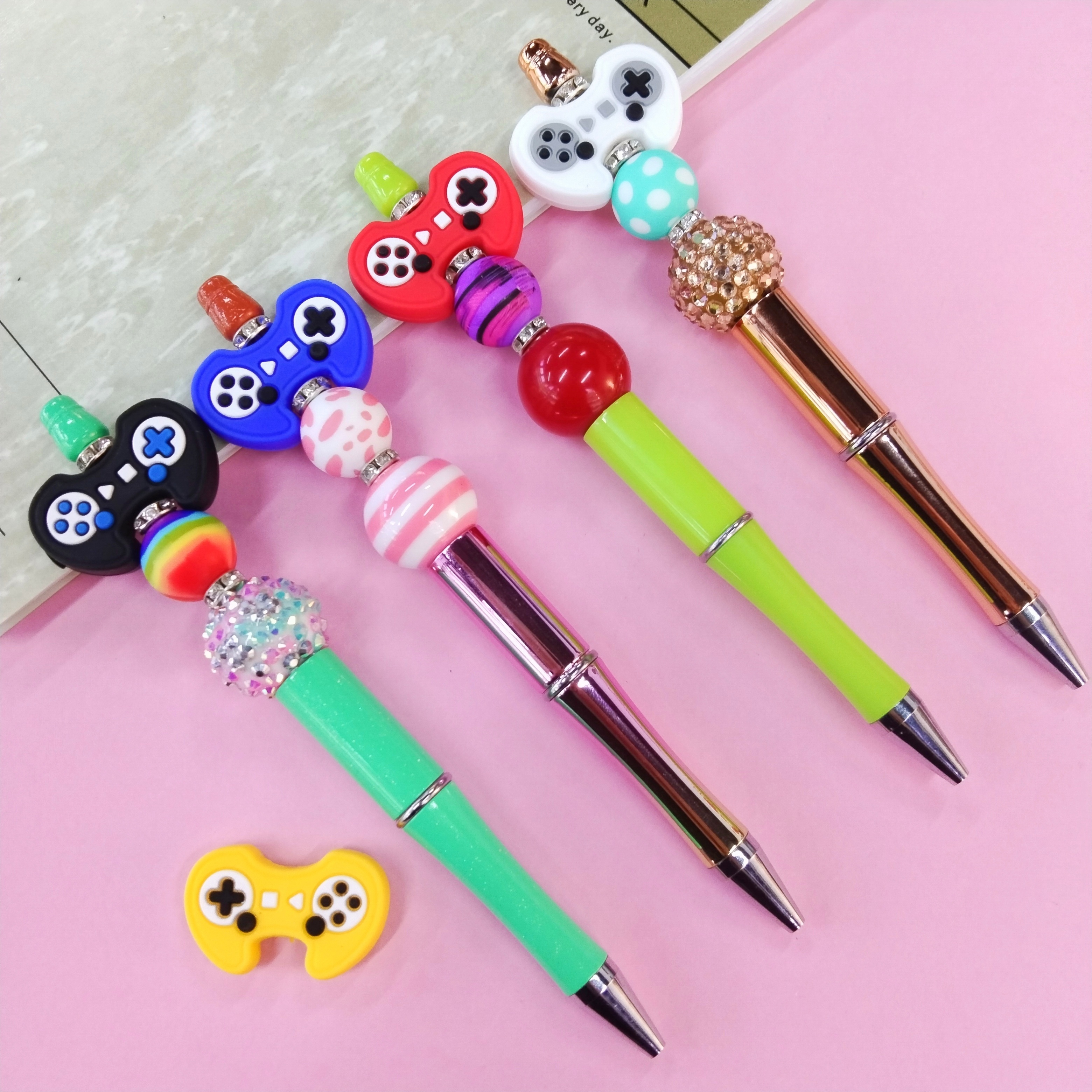 5 In 1 Children Cute Multifunctional Bubble Roller Seal Ballpoint Pen with  Light Funny Magic Pen Children's Stationery Girl - AliExpress