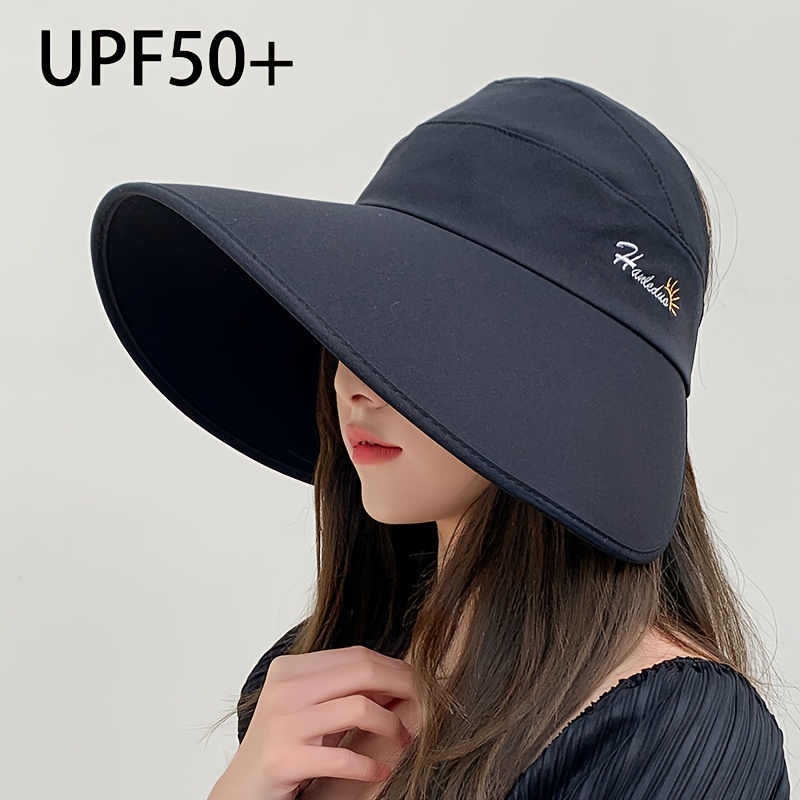 Sun Hat Korean Female UV UV Protection Visor Cap Riding Sun Protection Hat  Ice Silk Cut Summer Outdoor Sun Hat