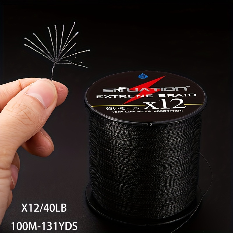 12 Strands Pe Fishing Line 131yds/218yds Throwing Fishing - Temu