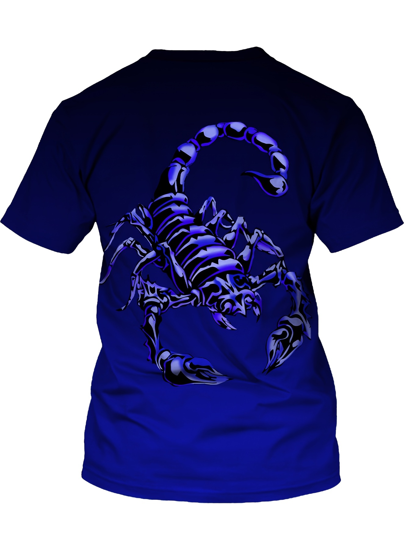 Men's 3D Scorpion Graphic T-shirt Active Stretch Novel Tee