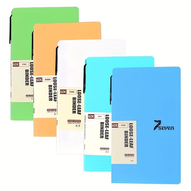 Carnet D'affaires Simple Multicolore Avec Couverture De Stylo, 160